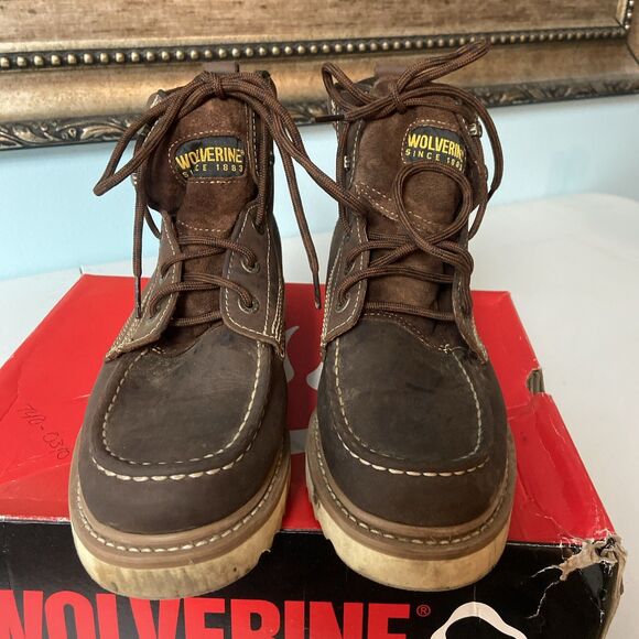 Wolverine Loader 6 Leather Boots Size 8.5 Mens Brown main image 6